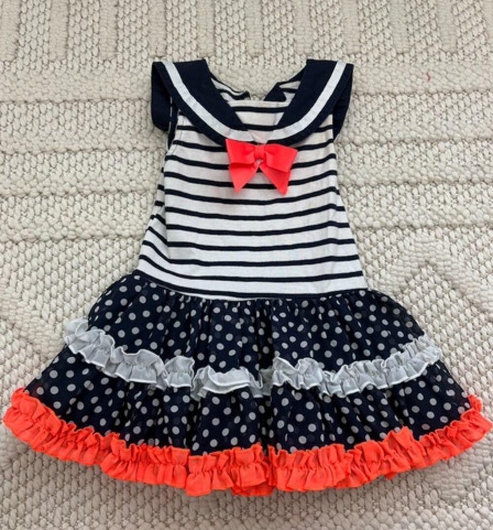 Toddler Girl Sailor Tutu Dress Size 3T